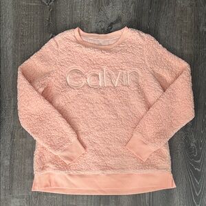 Calvin Klein Pink Fleece Sweatshirt